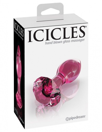 Icicles - 玻璃珠宝款后庭按摩器79号 - 粉红色 照片