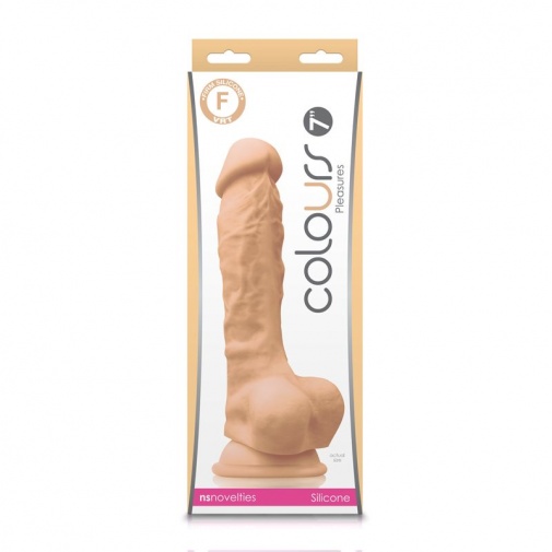 NS Novelties - Pleasures 7" Dildo - Skin photo