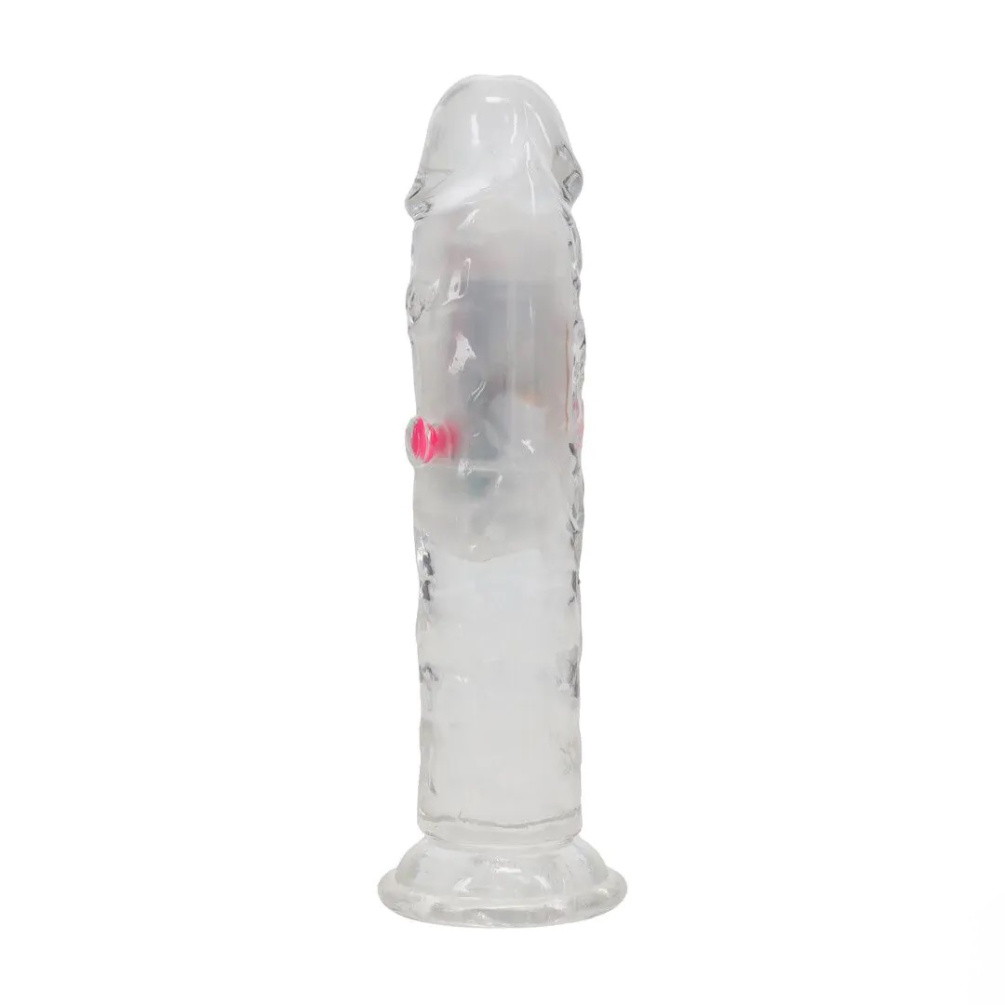 RealRock - 6" LED Vibro Dildo - Clear 照片-4