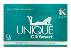 Kamyra - Non-Latex Unique C.2 Smart 3's Synthetic Condom photo