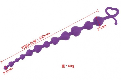 MT - 矽胶后庭塞 90x45mm - 紫色 照片