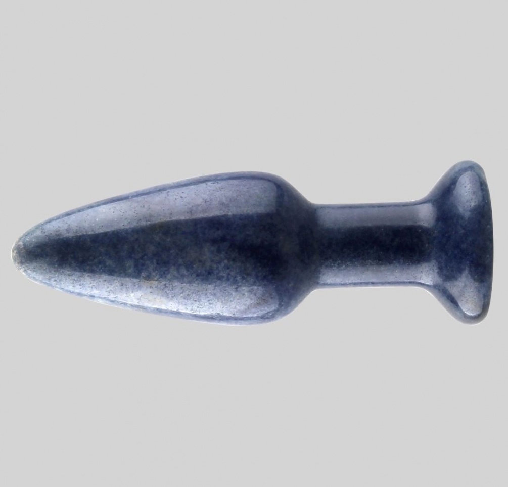 Aventurine is a form of quartz, characterised by its translu... Allwell - Natural stone Anal Plug - Blue Aventurine photo-2