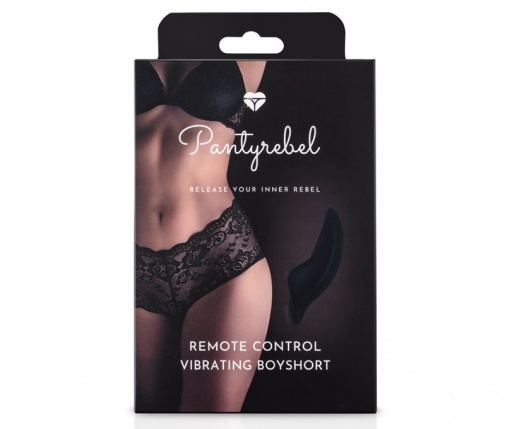 PantyRebel - Vibrating BoyShort - Black photo