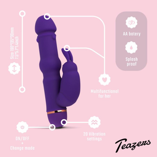 Teazers - Rabbit Vibrator - Purple photo