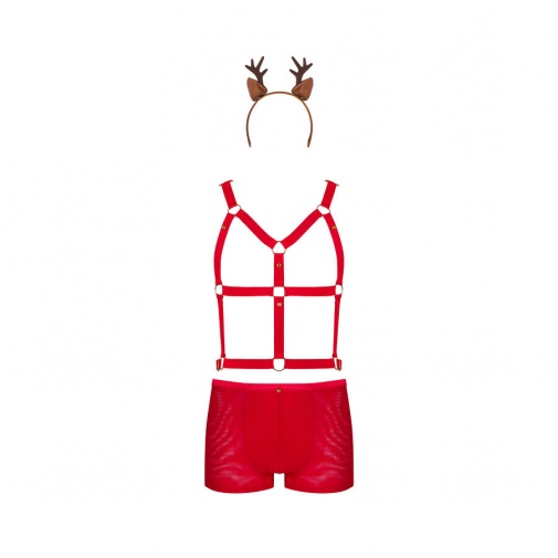Obsessive - Mr Reindy 男款 聖誕節主題套裝 - 紅色 - 大碼/加大碼 照片