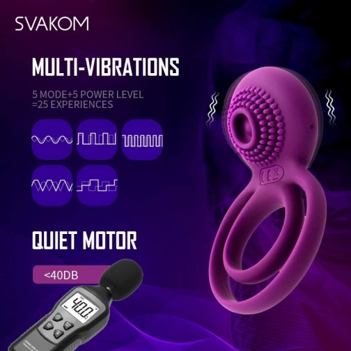 SVAKOM - Tammy 震动环 - 紫色 照片