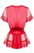 Obsessive - 870-PEI-3 Peignoir & Thong - Red - S/M photo-8