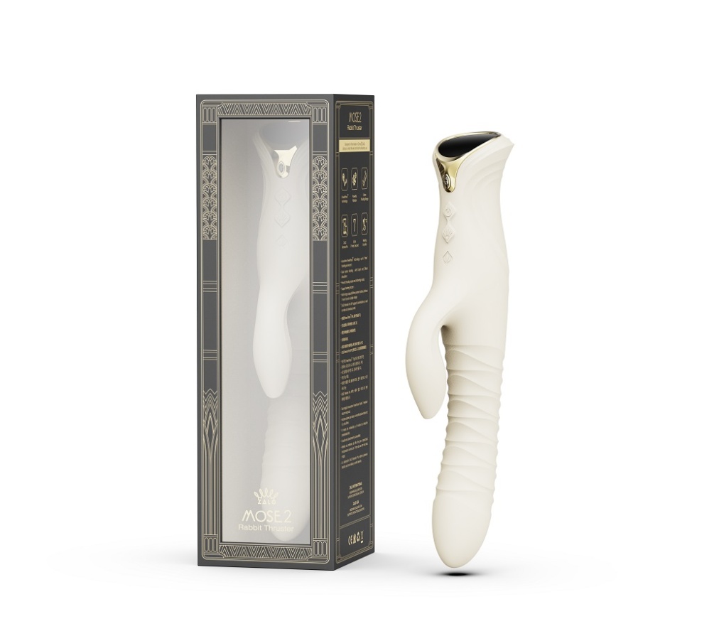 As the first dual-stimulating rabbit massager from the ZALO ... Zalo - Mose 2 Heating Rabbit Thruster - Ivory White photo-15