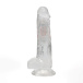RealRock - 7" LED Vibro Dildo w Balls - Clear 照片-5