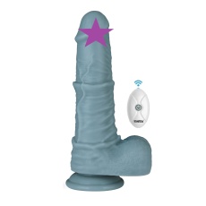 Lovetoy - 11" Thrusting Vibro Dildo - Blue photo