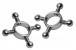 Master Series - Rings of Fire Nipple Press Set - Silver photo-2