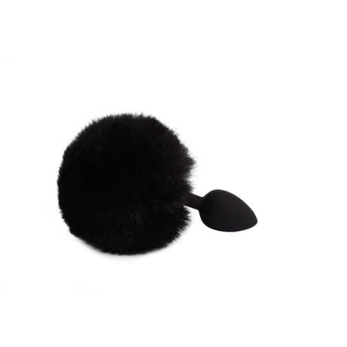 Chisa - Bunny Tail Butt Plug - Black photo