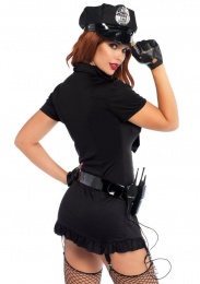 Leg Avenue - Dirty Cop Costume - Black - S/M photo