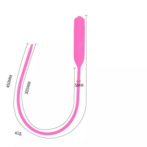 MT - 10阶段震动式尿道棒 - 粉红色 照片