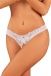 Obsessive - Heavenlly Crotchless Thong - White - XL/XXL photo