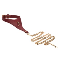 Master Series - Captivate Collar w Body Chain - Red 照片