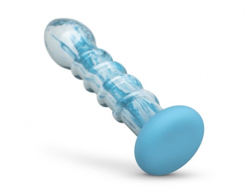 Gildo - Ocean Wave Glass Dildo - Blue photo