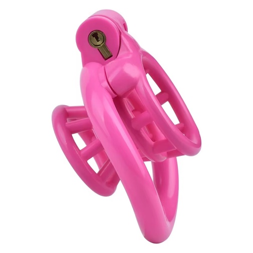 FAAK - Resin Chastity Cage 217 - Pink photo