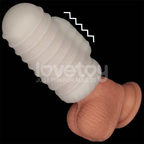 Lovetoy - Knights Ring Vibro 2in1 Sleeve - Wavy photo