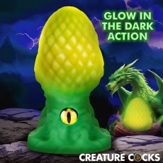 Creature Cocks - Eye of the Dragon Butt Plug - Green 照片