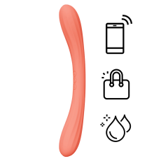 Lelo - Boomerang App Dual-Ended Vibrator - Coral Red photo