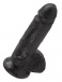 King Cock - Cock 7″ with Balls - Black photo-3
