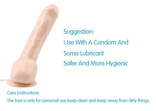 Chisa - 9.9″ Vibrating Dildo - Flesh photo