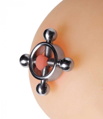 Master Series - Rings of Fire Nipple Press Set - Silver photo