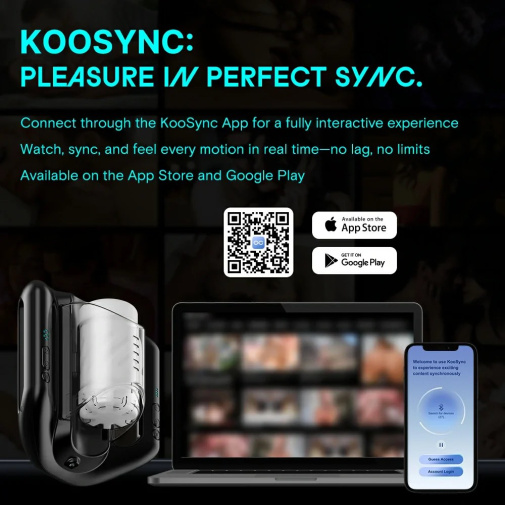 KAOTIK - The Jetpack 旗舰级个性化高速抽插智能飞机杯 - 黑色 照片