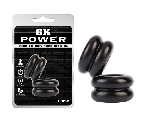 Chisa - Dual Chubby Support Ring - Black photo