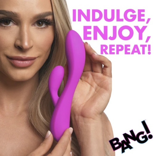 Bang! - 10X Flexible Rabbit Vibrator - Purple photo