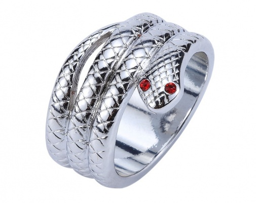 MT - Snake Cock Ring 30mm - Silver photo