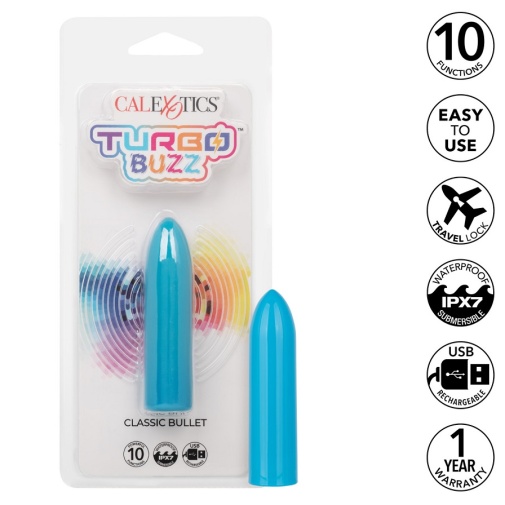 CEN - Turbo Buzz Classic Vibro Bullet - Blue photo