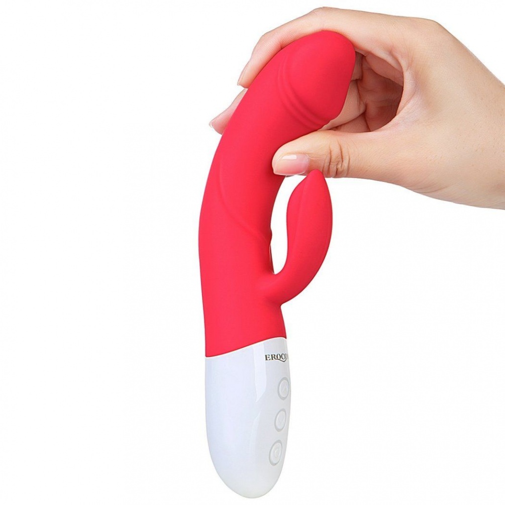CRATER Jurchen intelligent heating double shock stick, indep... Erocome - Crater - Red photo-5