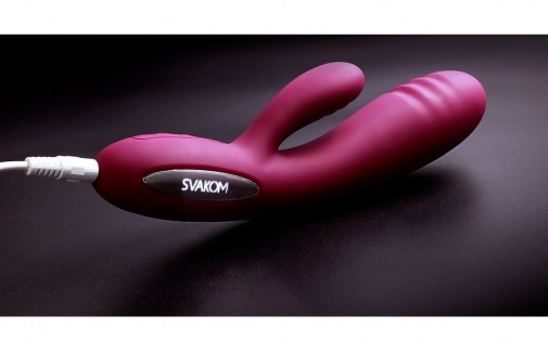 SVAKOM - Adonis Ribbed Warming Vibrator - Violet photo