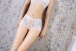 SB - Crotchless Lace Panties w Bow - White photo-5