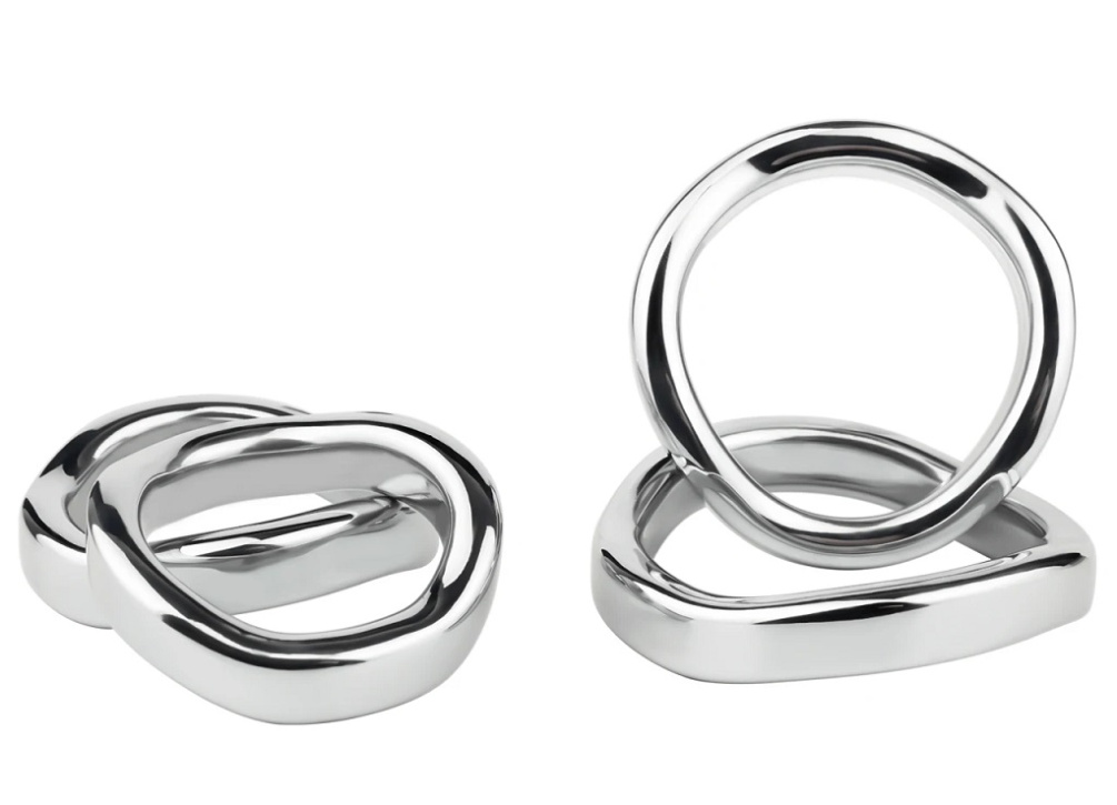 FAAK - Curved Metal Cock Ring 45mm photo-7