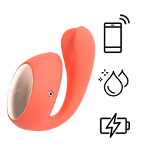 Lelo - Ida Wave APP Dual Vibrator - Coral Red photo