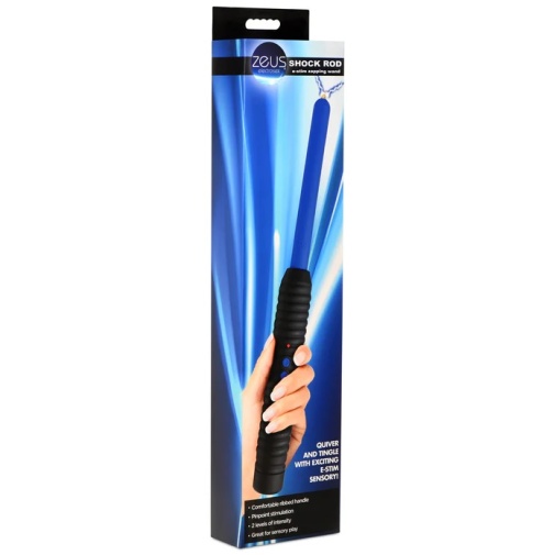 Zeus Electrosex - Shock Rod E-Stim Wand - Blue photo