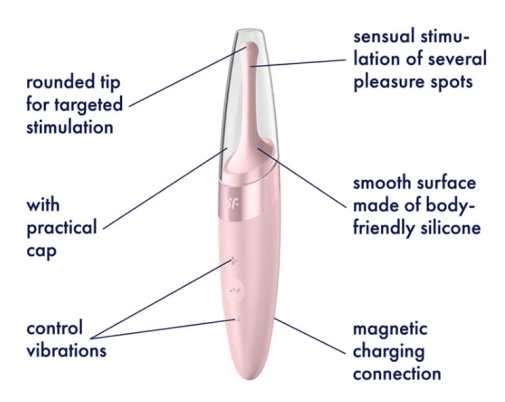 Satisfyer - Twirling Delight Vibrator - Rose photo