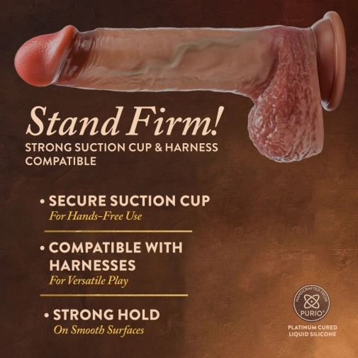 Renaissance - Raphael Sliding Skin Dildo 24cm - Tan photo