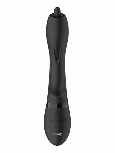 Vive - Nilo Pinpoint Rabbit Vibrator - Black photo