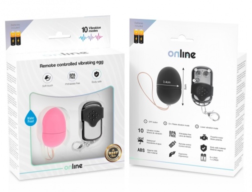 Online - Vibro Egg w Remote S - Pink photo