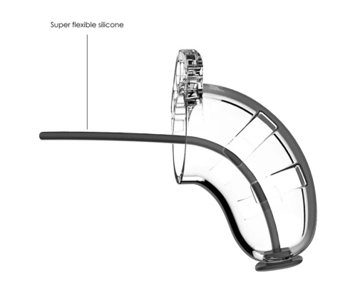 ManCage - Chastity Cage w Urethral Sound  #15 - Clear photo