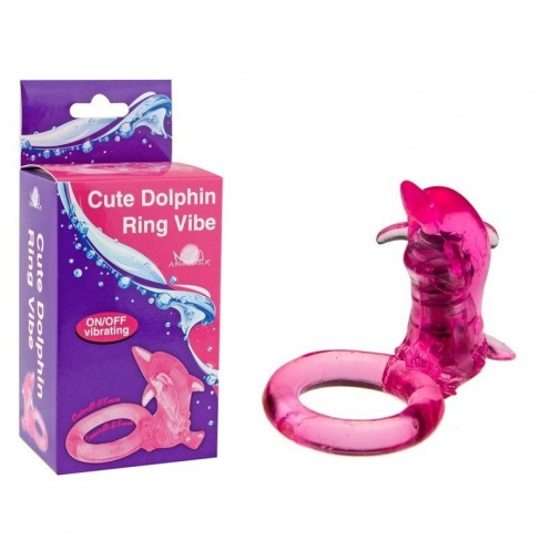 Aphrodisia - Cute Dolphin Ring Vibe - Pink photo