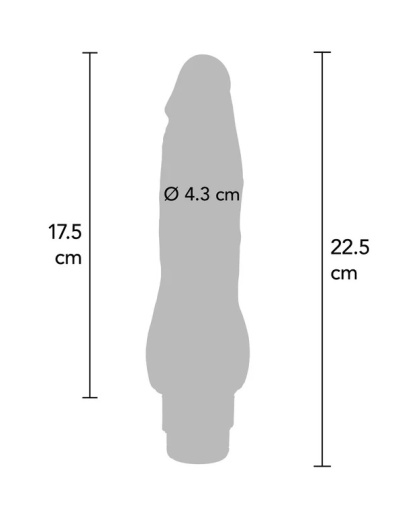 ToyJoy - Get Real Vibrator 22.5cm - Flesh 照片