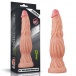 Lovetoy - 9.5" 特大码双层皮肤仿真阳具 - 肉色 照片-19