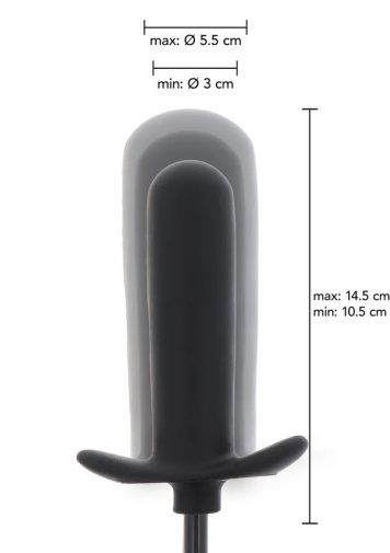Hidden Desire - Starter Inflatable Plug - Black 照片