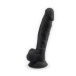 Silexpan - 7'' Dual Destiny Premium Silicone Dildo w/Balls - Black photo-3