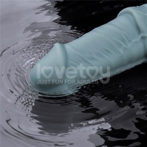 Lovetoy - 11" Thrusting Vibro Dildo - Blue photo